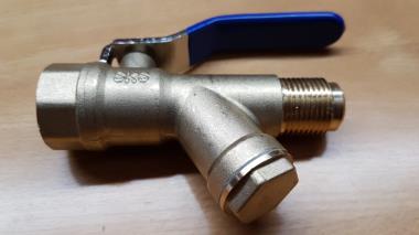 SKS 520 Forged brass ball valve with inbuilt strainer flare ends | SKS