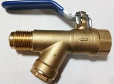 SKS 520 Forged brass ball valve with inbuilt strainer flare ends | SKS
