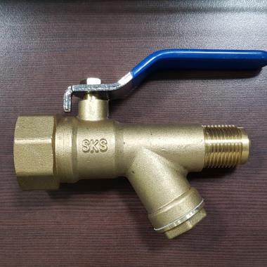 SKS 520 Forged brass ball valve with inbuilt strainer flare ends | SKS