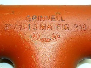 TYCO GRINNELL DI GROOVED TEE | TYCO GRINNELL